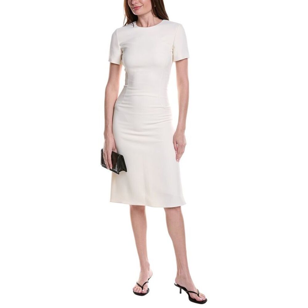 Fforme Womens  Lyla Sculpted Midi Dress, White
